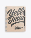 Kraft Paper Notebook Mockup