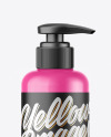 Glossy Soap Bottle w/ Pump Mockup