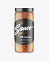 Сlear Glass Jar with Meat Sauce Mockup