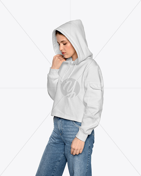 Girl in a Hoodie Mockup