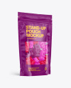 Stand-up Pouch with Gummies Mockup