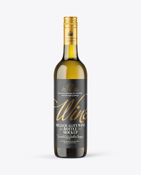 Antique Green Glass White Wine Bottle with Screw Cap Mockup Antique Green Glass White Wine Bottle with Screw Cap Mockup