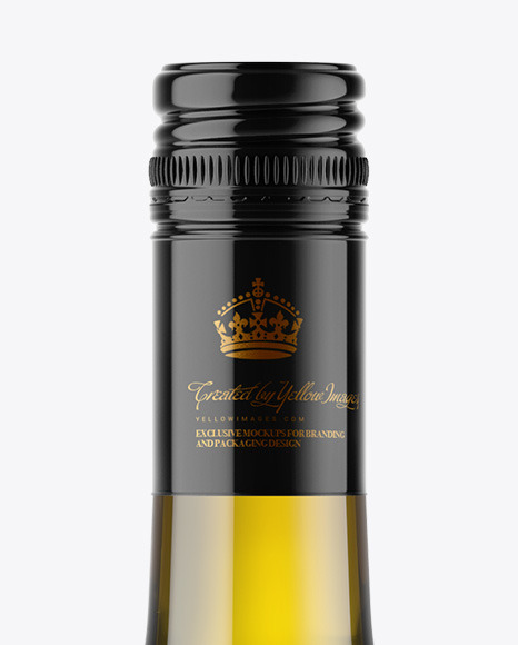 Antique Green Glass White Wine Bottle with Screw Cap Mockup Antique Green Glass White Wine Bottle with Screw Cap Mockup