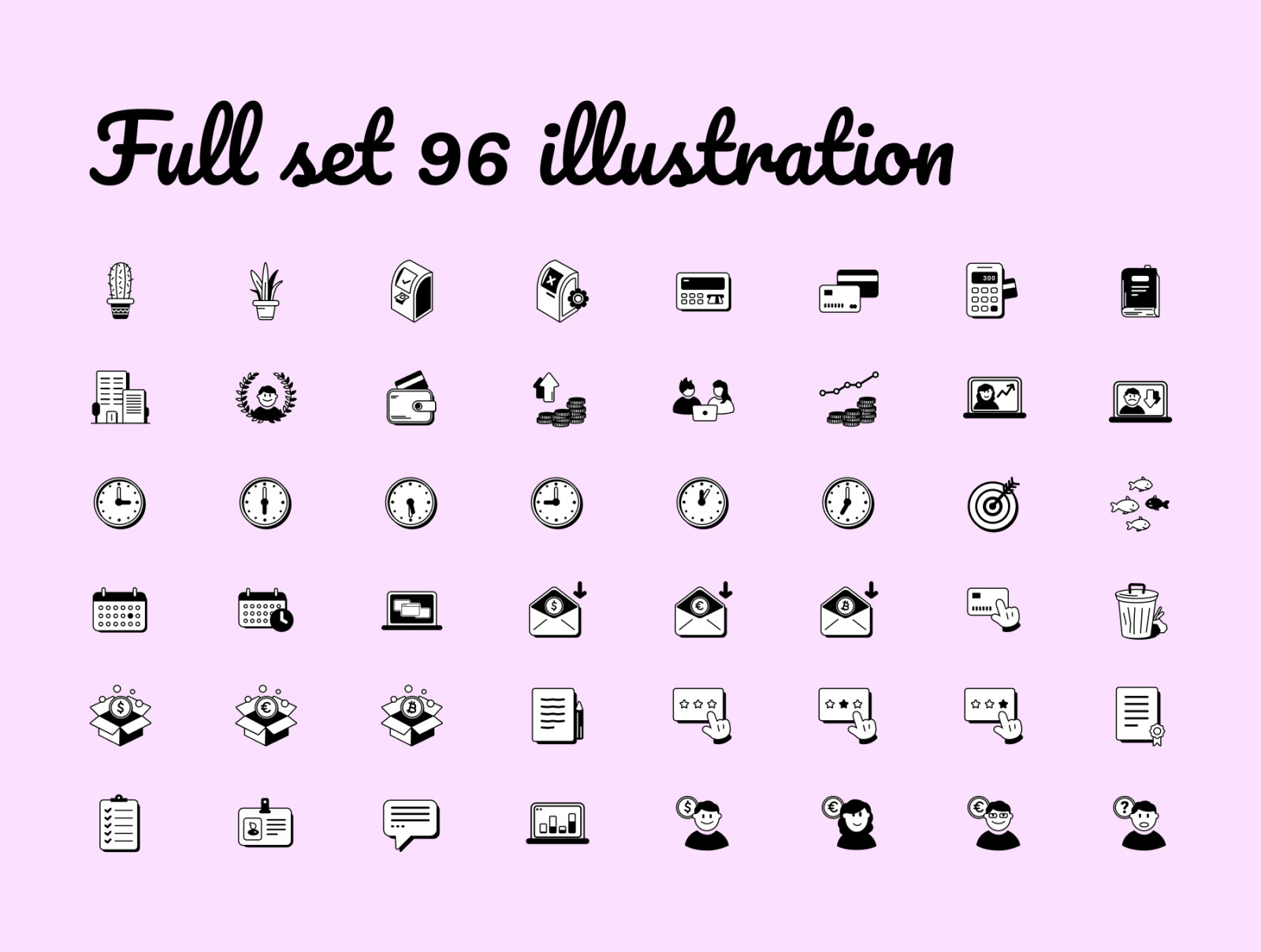 Business Pen Draw icons Business Pen Draw icons