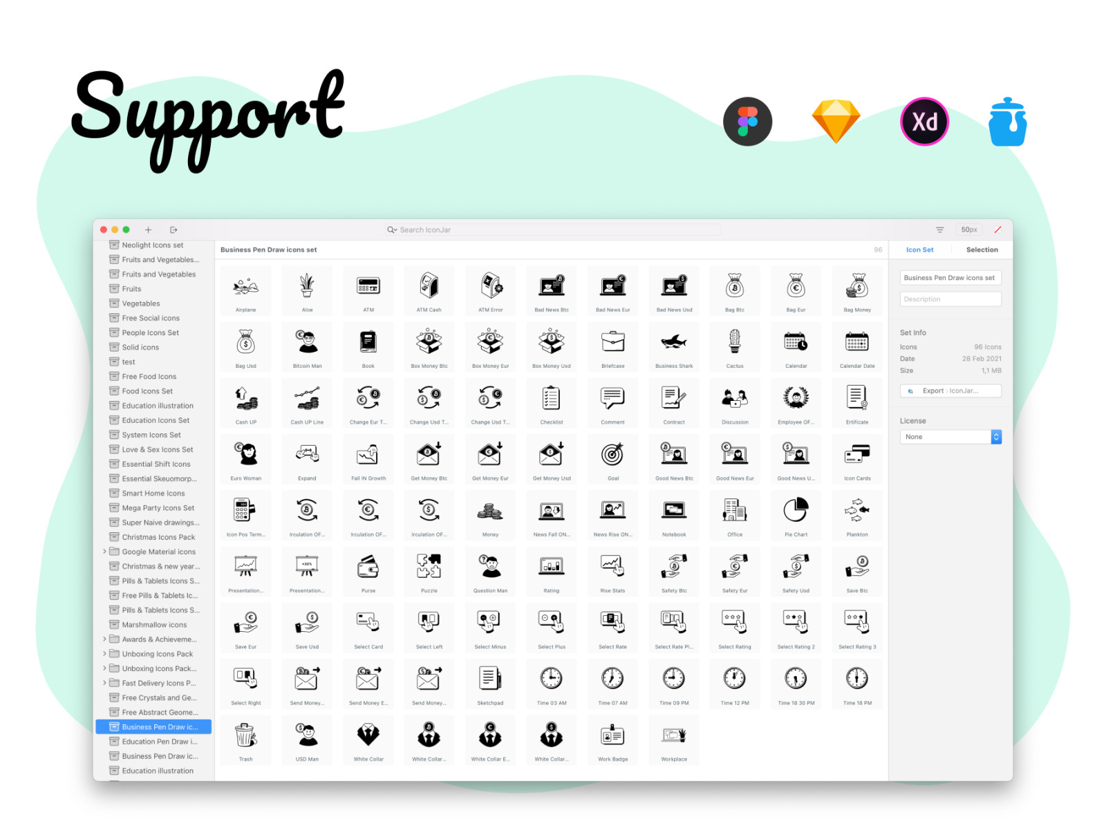 Business Pen Draw icons Business Pen Draw icons