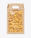 Kraft Box with Farfalline Pasta Mockup