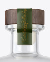 Dry Gin Bottle with Wooden Cap Mockup