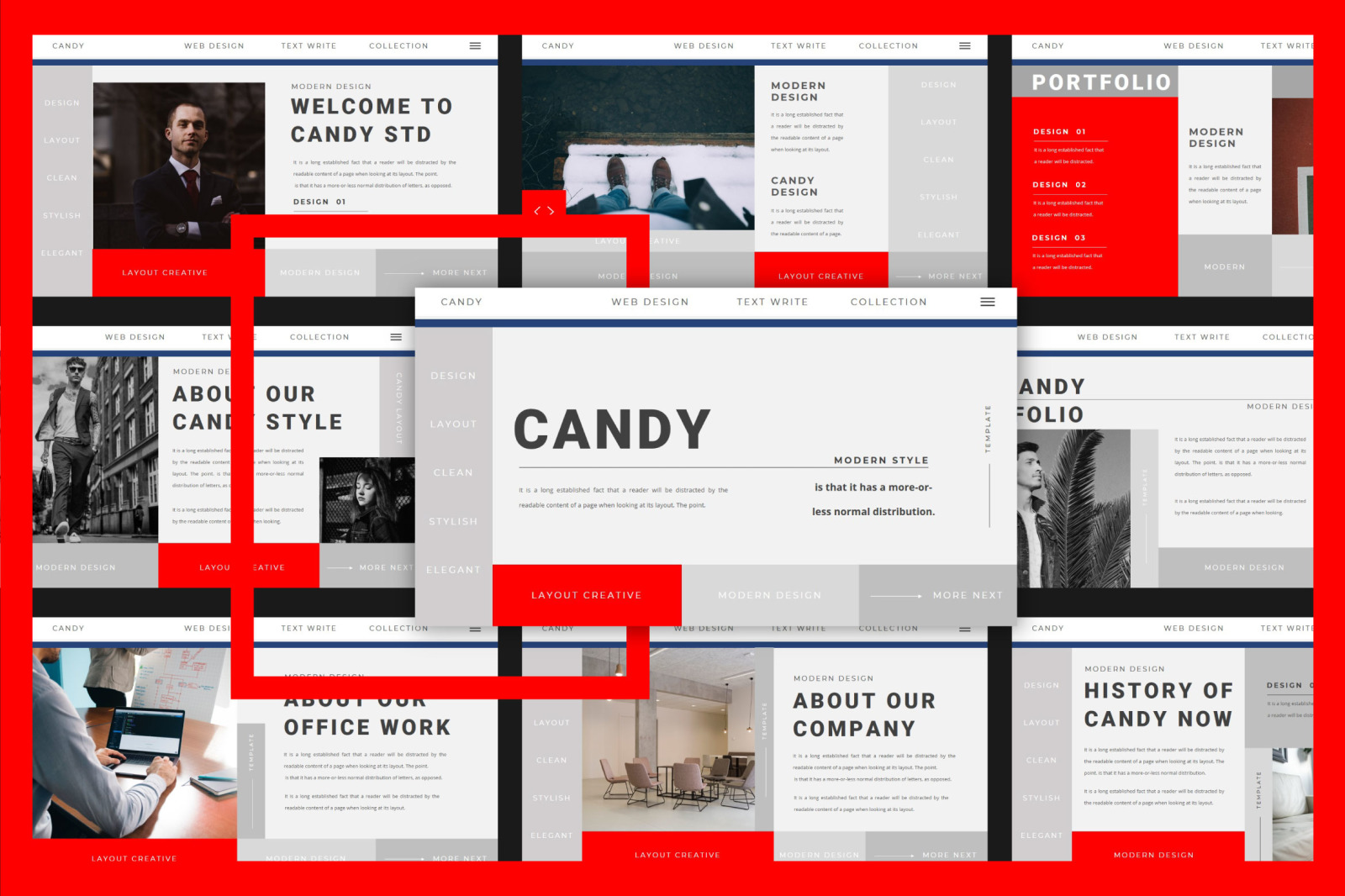 CANDY Powerpoint Template