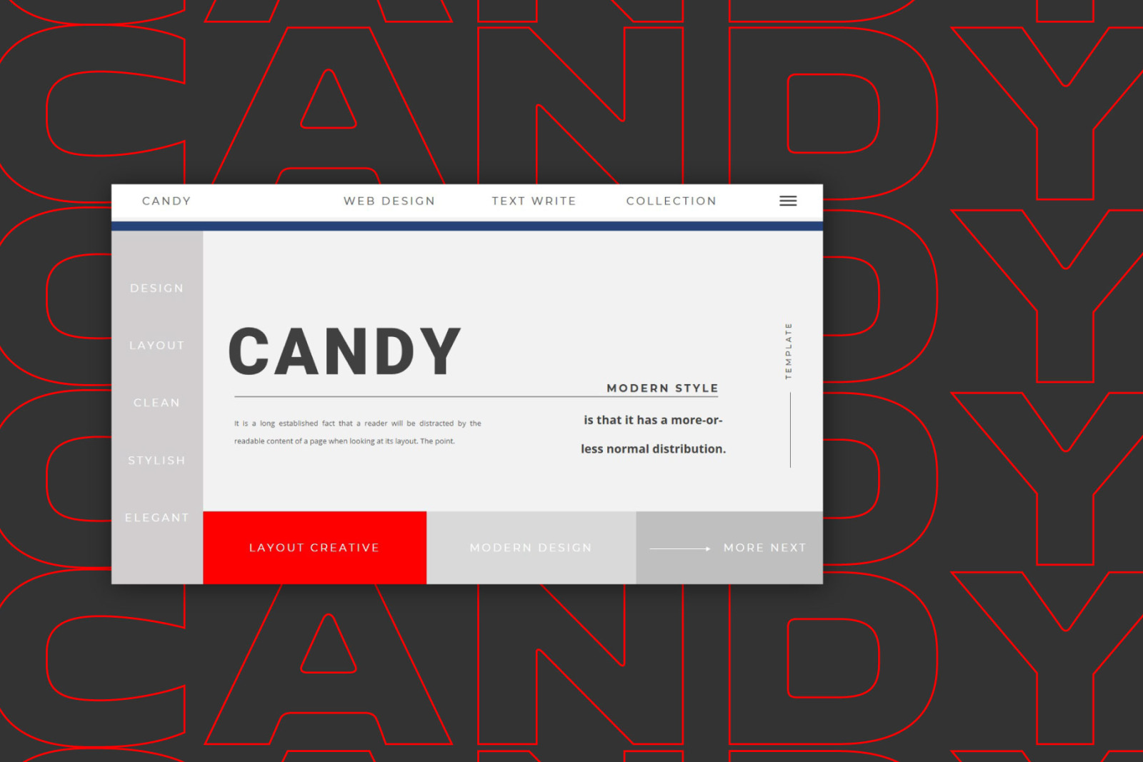 CANDY Powerpoint Template