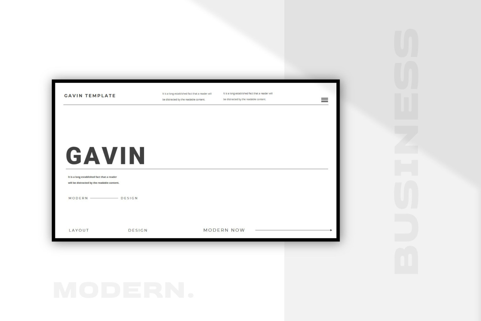 GAVIN Powerpoint Template GAVIN Powerpoint Template