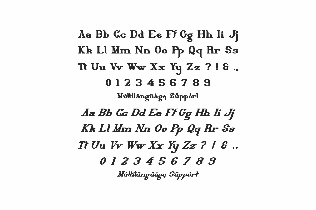 Delith Six Different Styles Font Delith Six Different Styles Font
