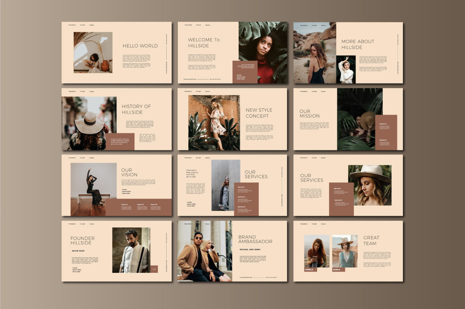 Hillside Powerpoint Template Hillside Powerpoint Template