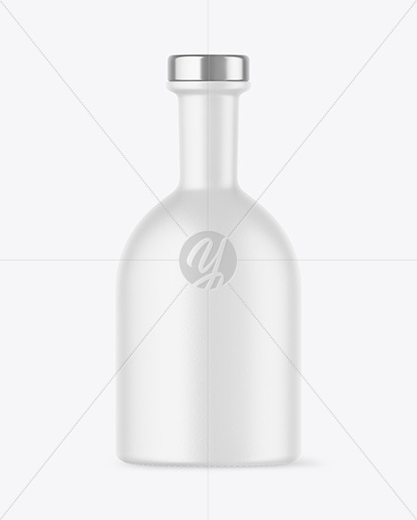 Ceramic Bottle with Wooden Cap Mockup