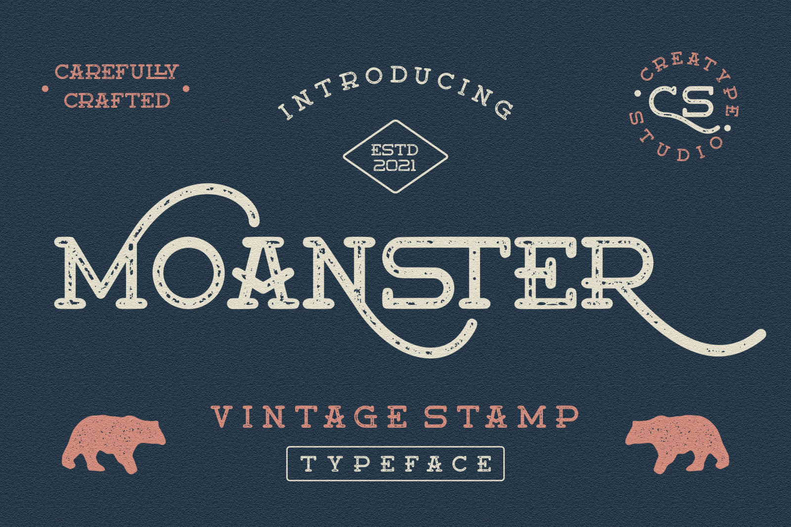 Moanster Vintage Stamp Moanster Vintage Stamp