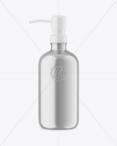 Metallic Bottle w/ Pump Mockup