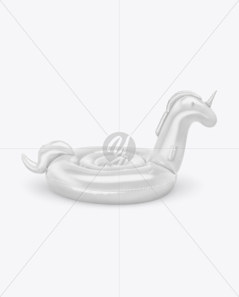 Inflatable Swimming Unicorn Mockup Inflatable Swimming Unicorn Mockup