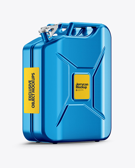 Metallic Fuel Jerrycan - Half Side View