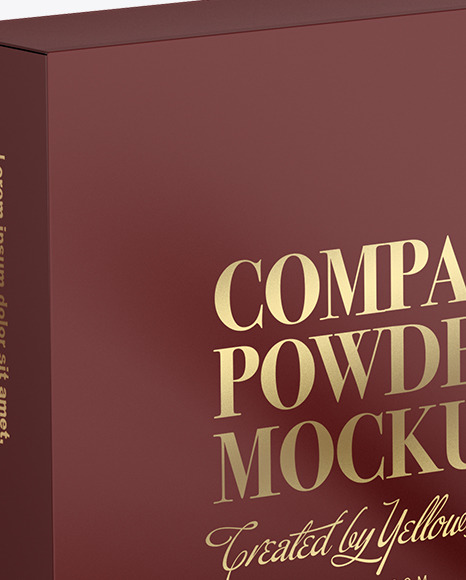 Metallic Compact Powder Mockup