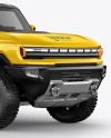 Electric Pickup Truck Mockup - Half Side View