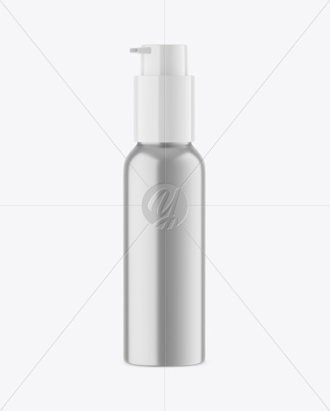 Metallic Sanitizer Bottle Mockup