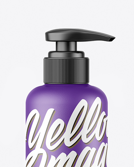 Ceramic Soap Bottle w/ Pump Mockup