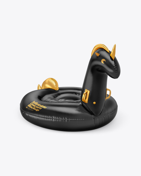 Inflatable Swimming Unicorn Mockup