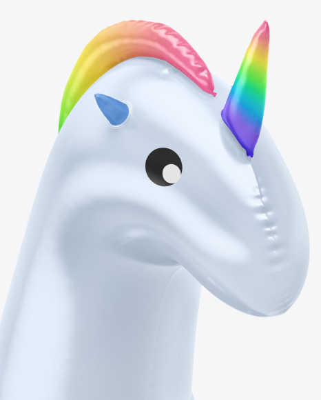 Inflatable Swimming Unicorn Mockup