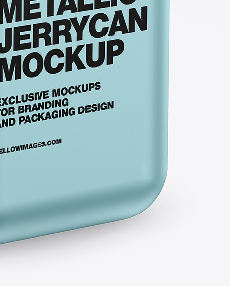 Metallic Jerrycan Mockup