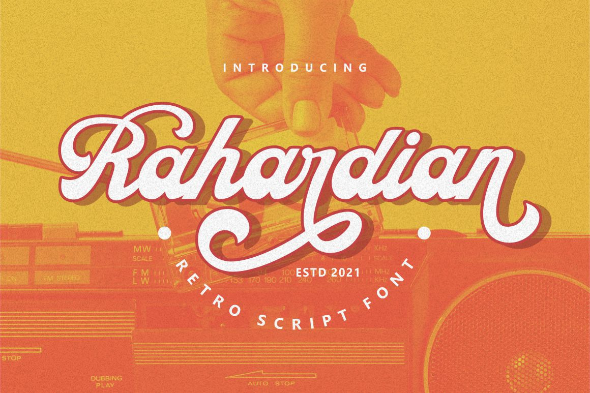 Rahardian - Retro Script Font