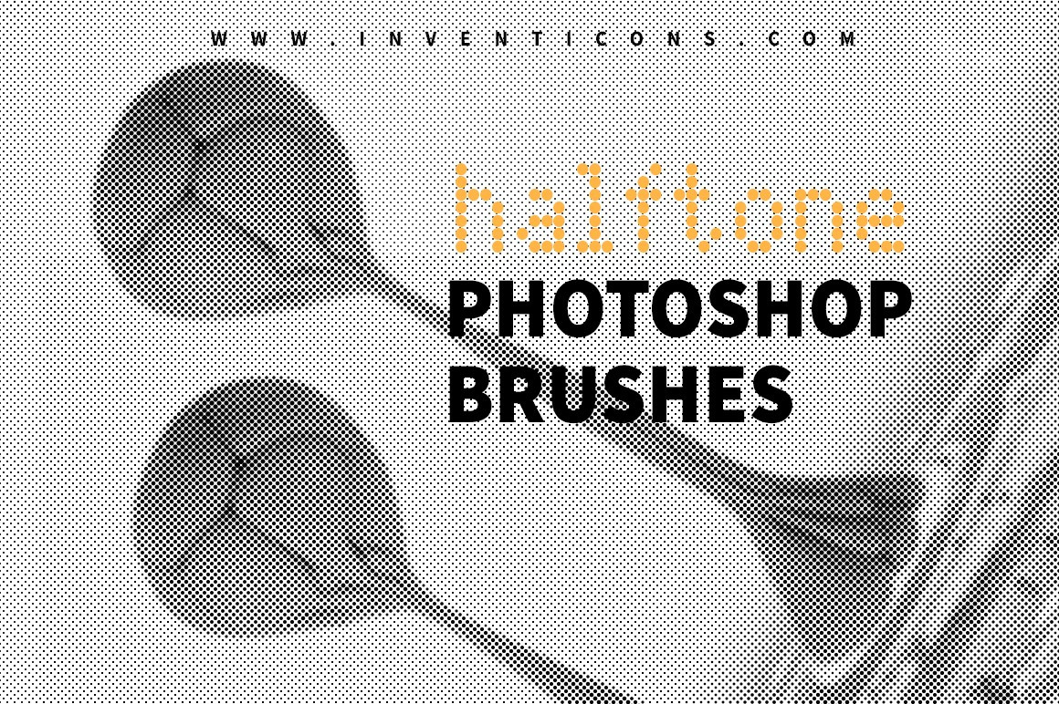 60 Halftone Photoshop Brushes