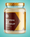 Clear Protein Jar Mockup