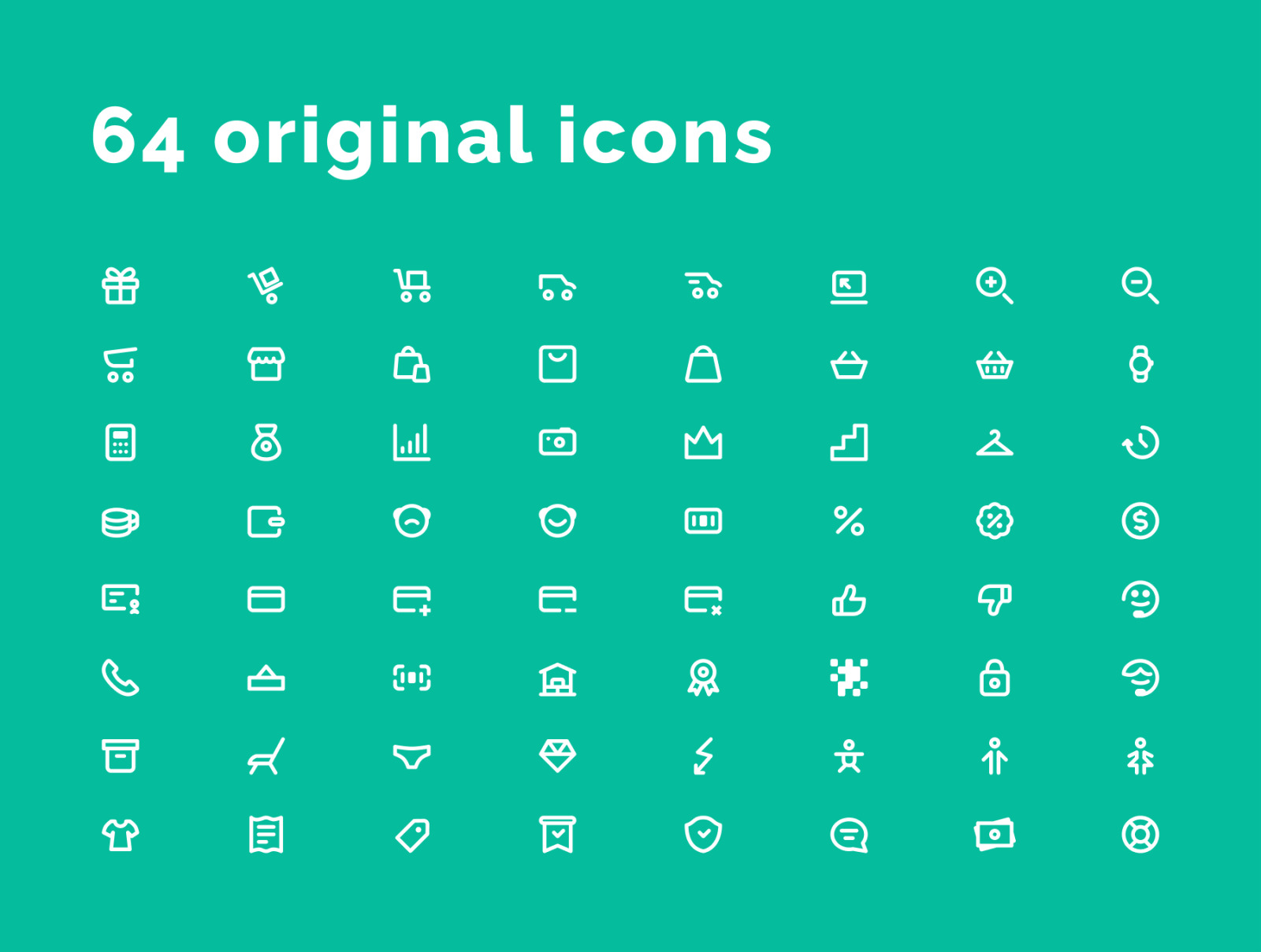 Shopping &amp; Sale Icons Set