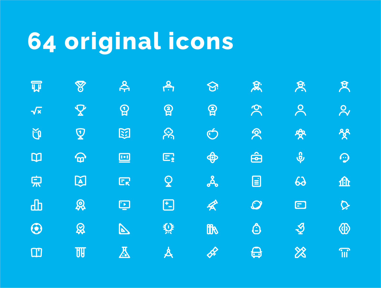 Education &amp; Learning Icons Set