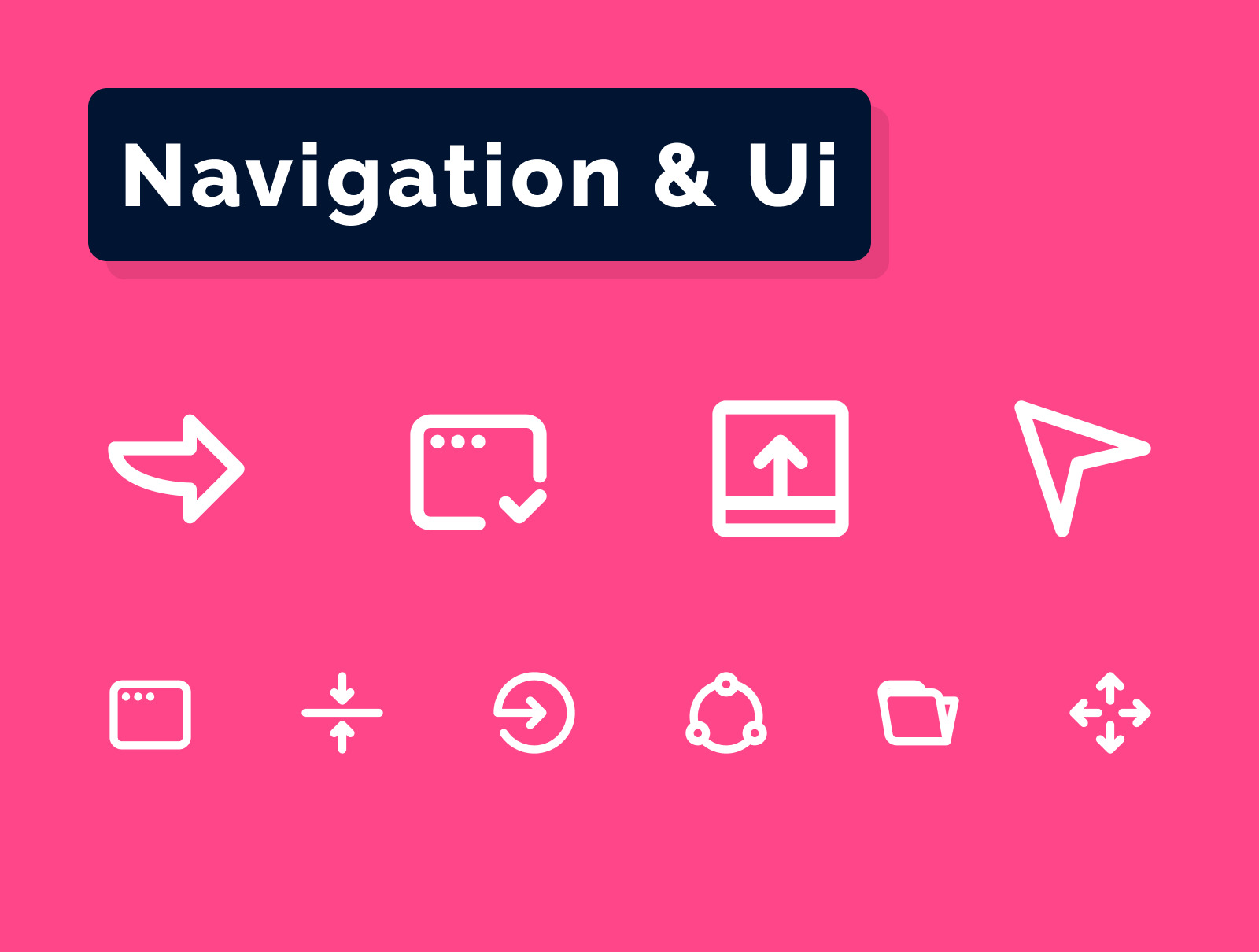 Navigation &amp; Ui Icons Set