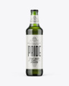 500ml Green Glass Beer Bottle Mockup