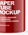 Glossy Paper Tube Mockup