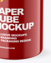 Glossy Paper Tube Mockup