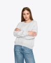 Girl in a Sweatshirt Mockup