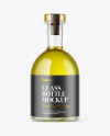 Olive Oil Bottle with Wooden Cap Mockup