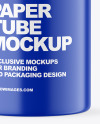 Matte Paper Tube Mockup