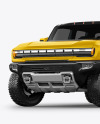 Electric Pickup Truck Mockup - Half Side View