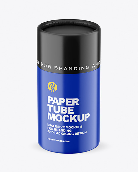 Matte Paper Tube Mockup