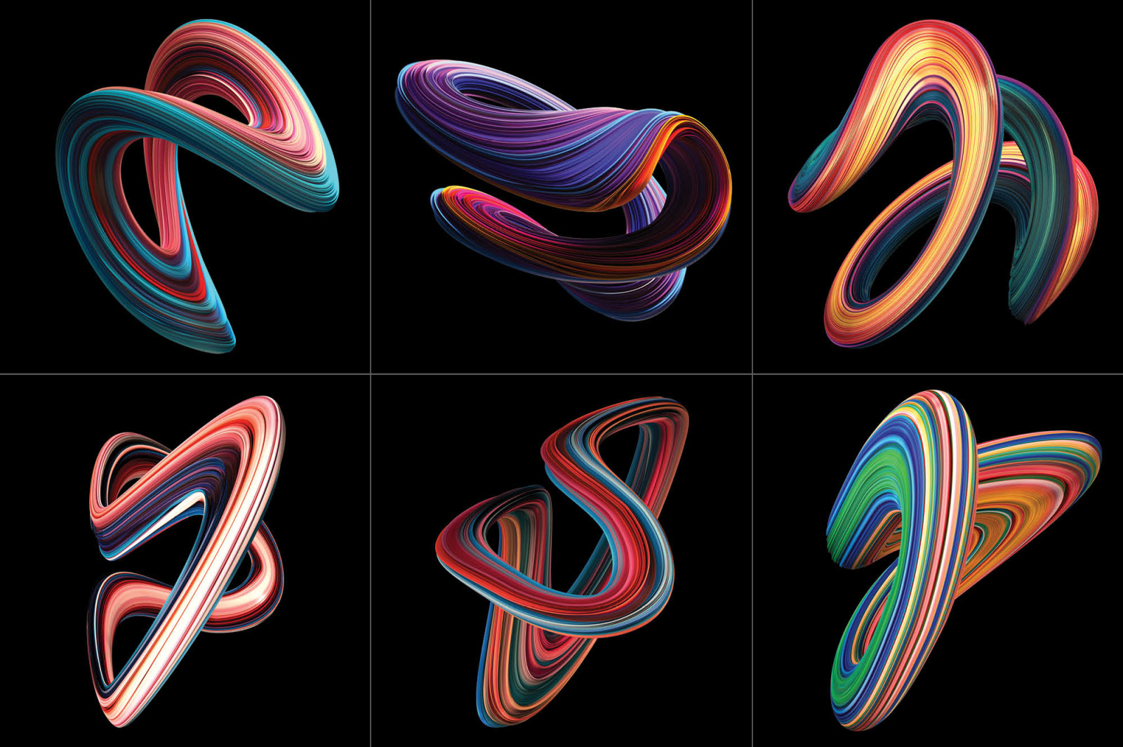 Nexus: Swirling Abstract Shapes