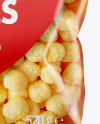 Plastic Bag With Corn Balls Mockup