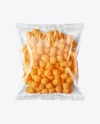 Plastic Bag With Cheese Balls Mockup