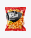 Plastic Bag With Cheese Balls Mockup