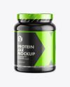 Glossy Protein Jar Mockup