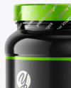 Glossy Protein Jar Mockup