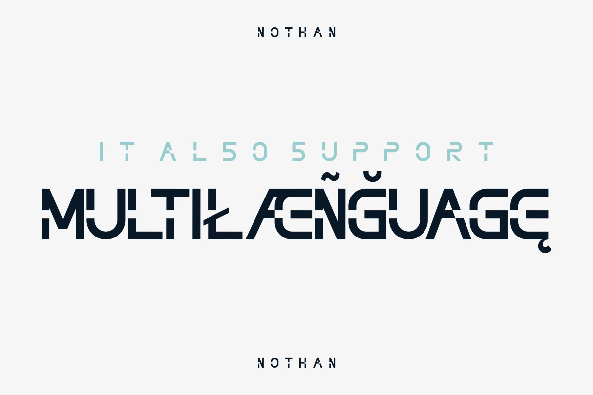 Nothan Futuristic Font Nothan Futuristic Font