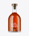 Clear Glass Cognac Bottle Mockup